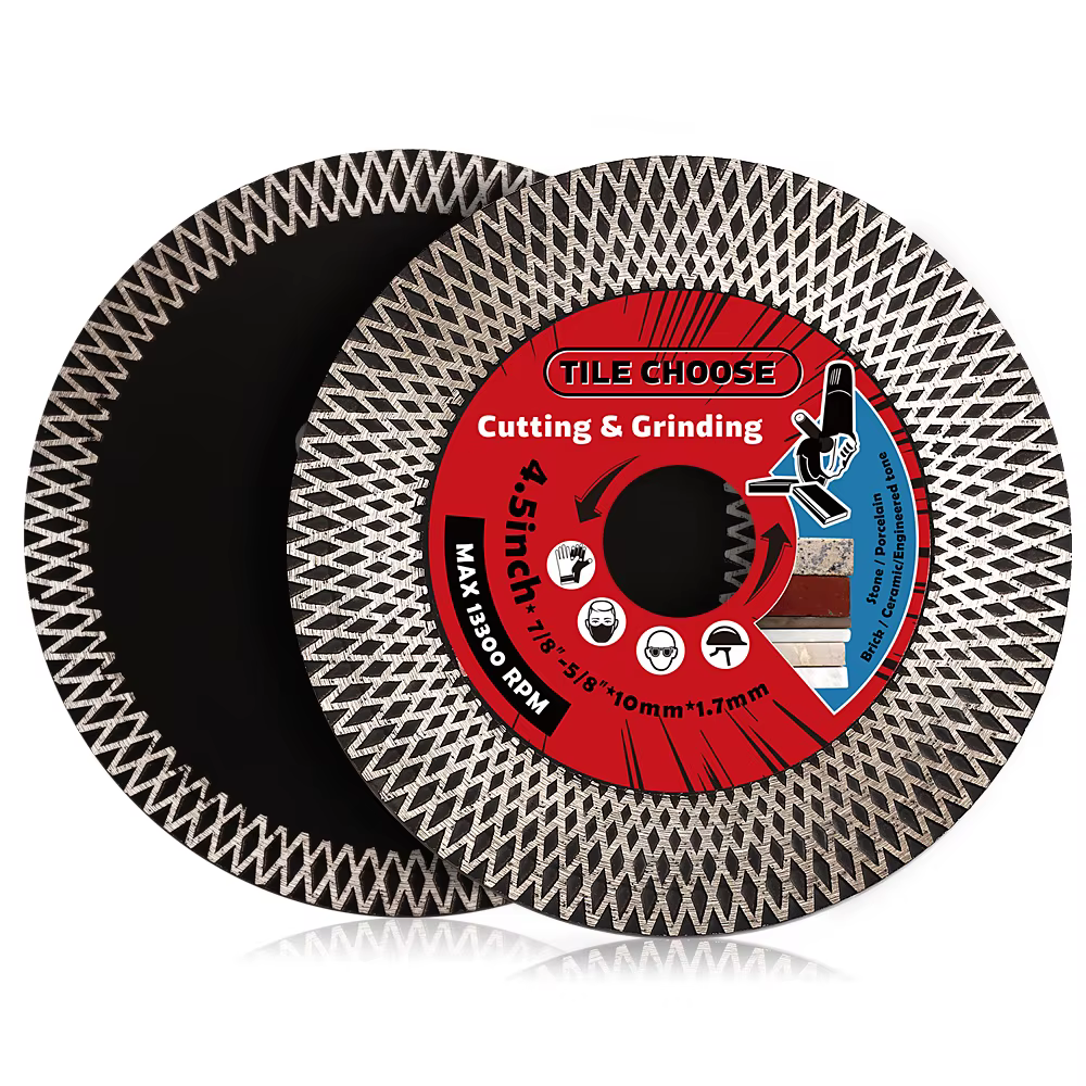 Coupe et meulage de disque de diamant de porcelaine turbo, lame de super carrelage, carreaux de porc