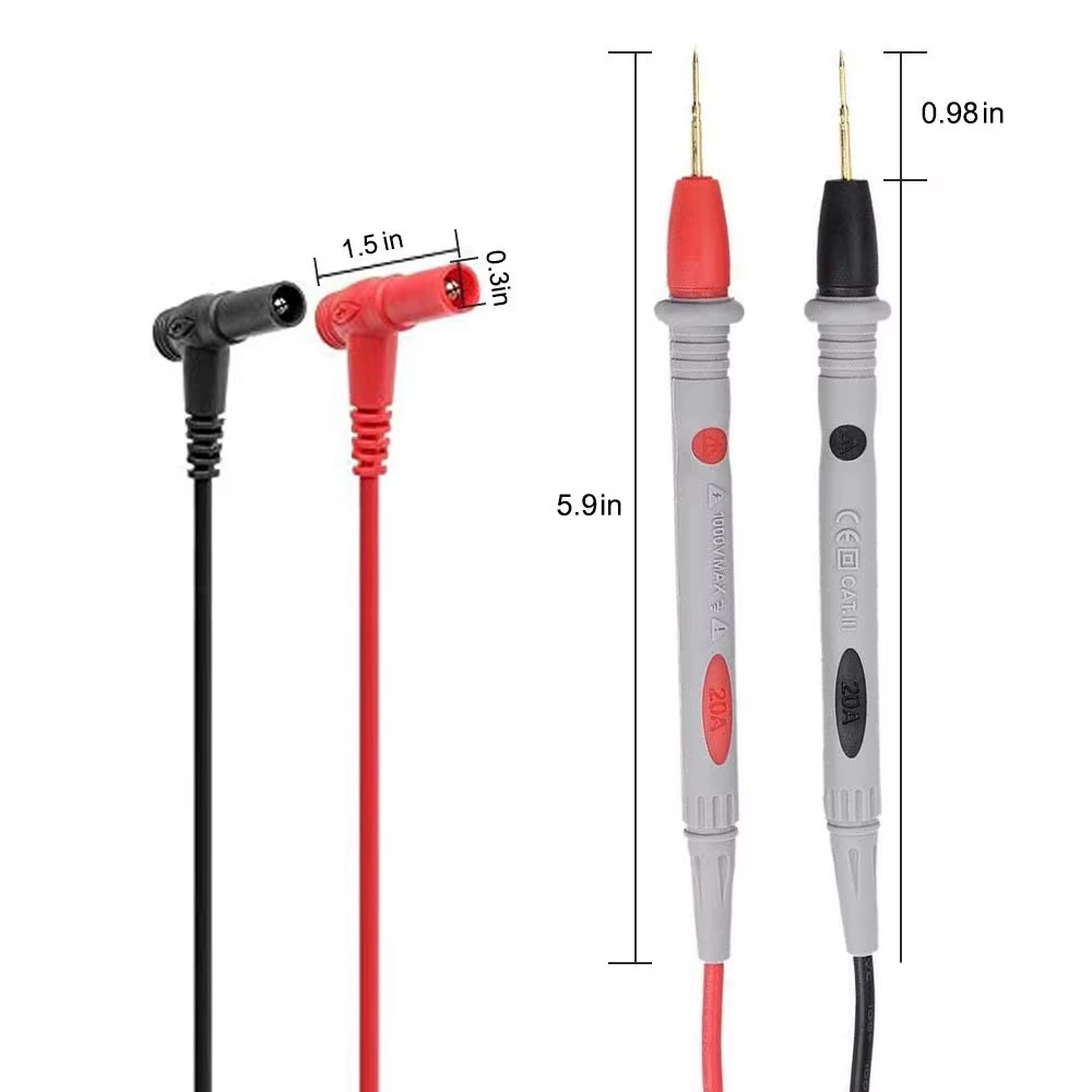 10A 20A 1000V sonde fils de Test broche pour multimètre numérique pointe d'aiguille multimètre teste