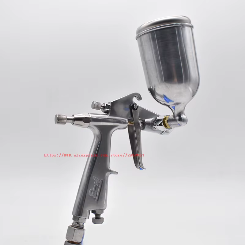 Outils de pistolet à air aérographe pistolet à peinture F-3 hvlp 1.0mm buse aérographe pistolet pneu