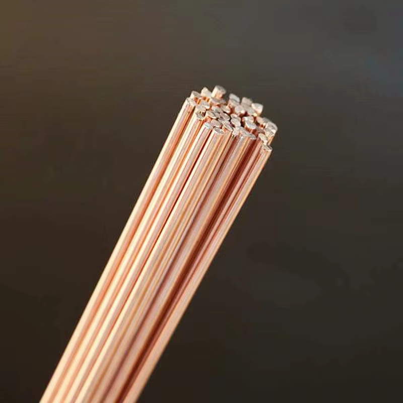 5/10/20 pièces 500mm tige de soudage en laiton phosphore cuivre électrode fil de soudage tige à soud