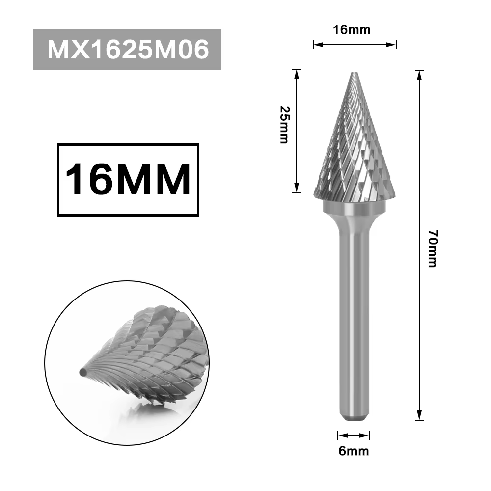 Fraise en carbure de tungstène pour dessin métallique, outil rotatif, bavure, gravure CNC, outils ab