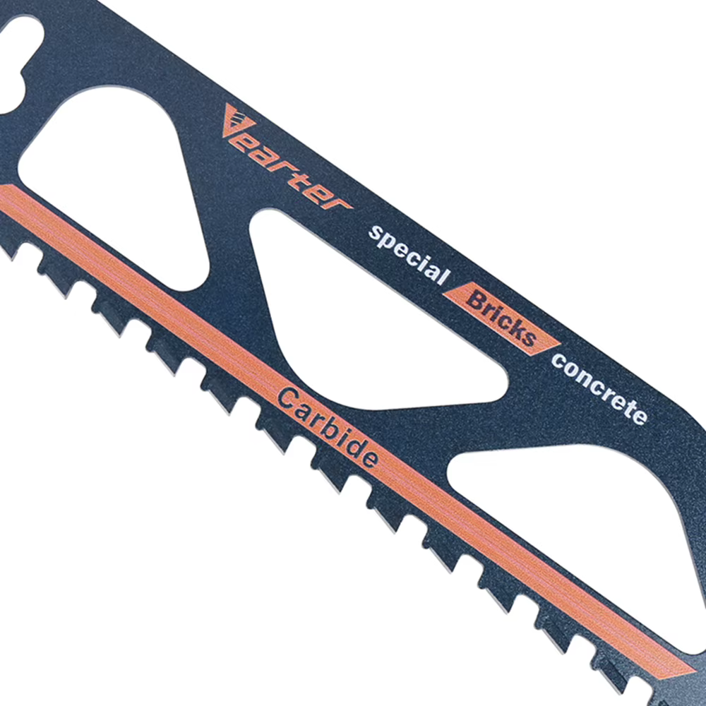 Vearter 225/300/455/505mm lames de scie alternative en alliage de carbure scie sabre pour briques à 