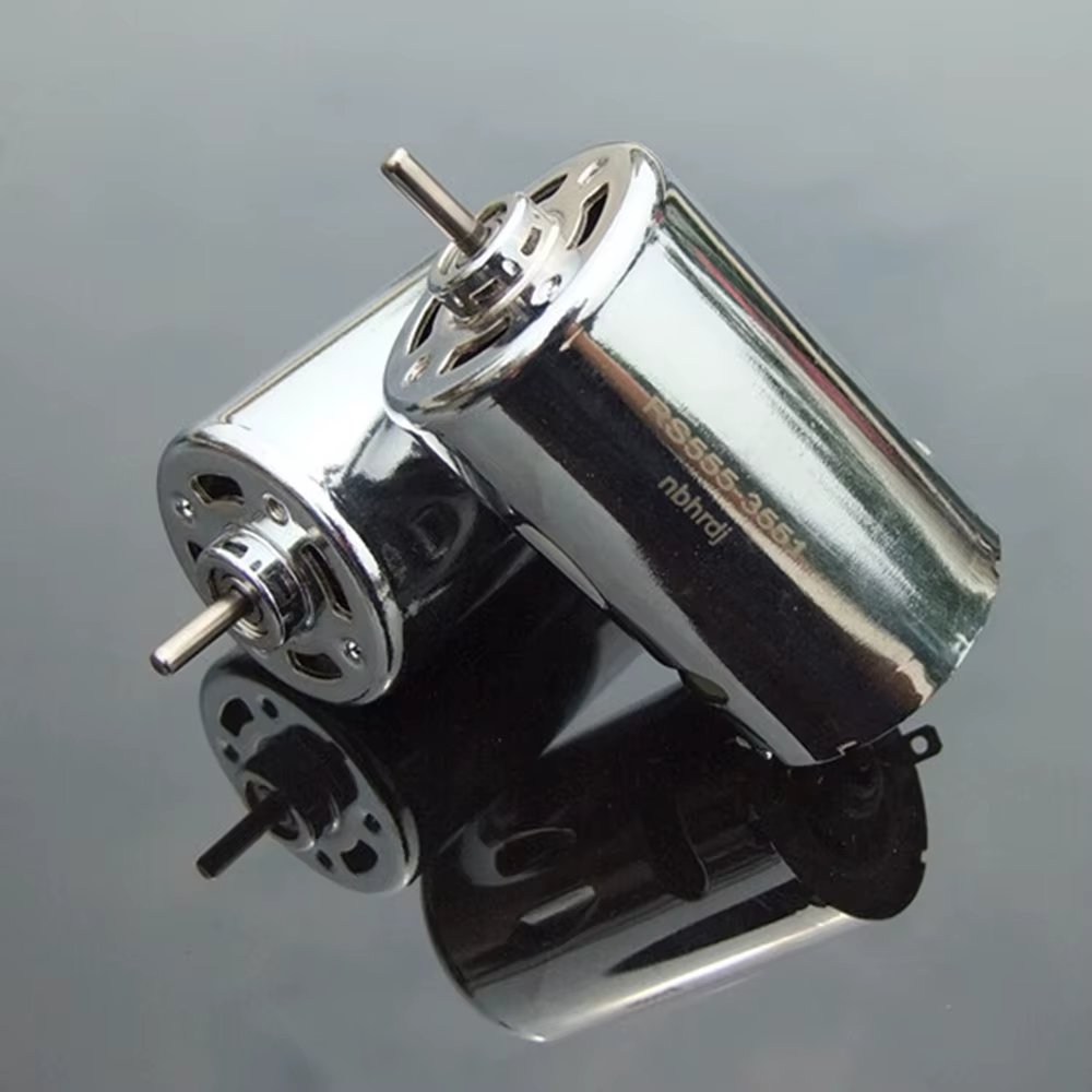 Perceuse électrique 12V-24V cc, Double roulement à billes, moteur cc RS555-3551 puissant magnétique,