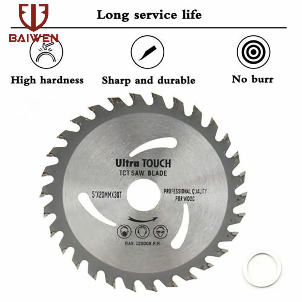 Lame de scie circulaire 110mm/115mm/125mm, disques de coupe du bois, roues de coupe en alliage, outi
