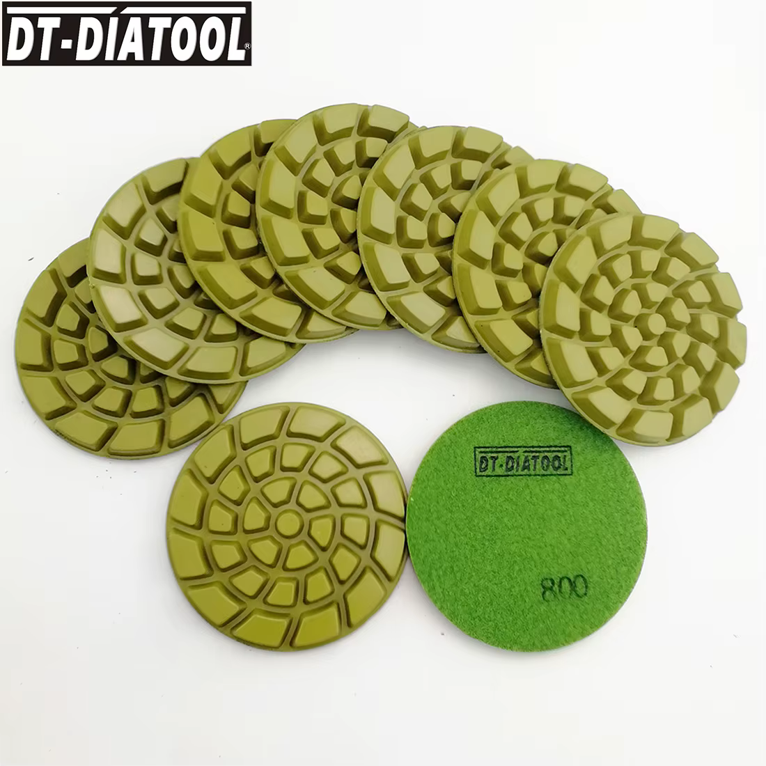 Tampons de polissage de sol en diamant, 4 pouces, DT-DIATOOL mm, 9 pièces, disques abrasifs pour la 