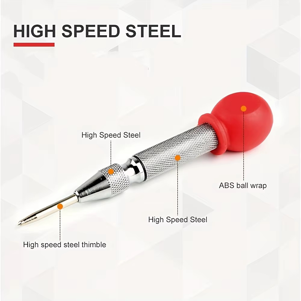 Outil de poinçonnage central automatique 1 pièce – Parfait pour les machinistes, les charpentiers et