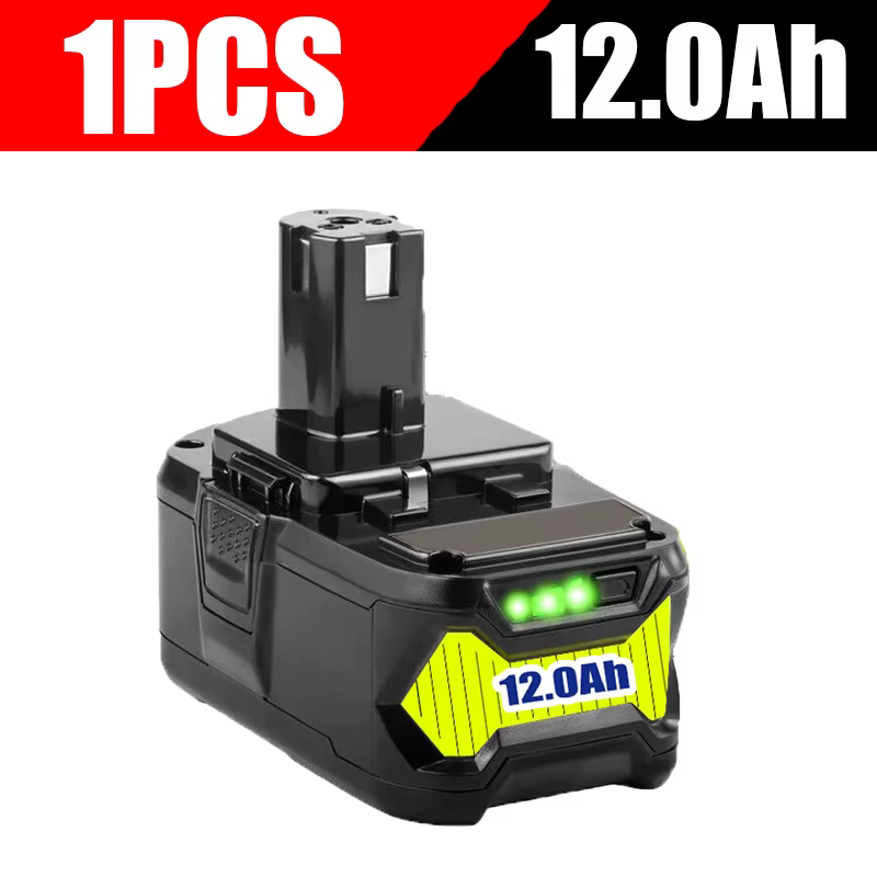 12Ah pour batterie RYOBI 18V P108 18V One + Plus batterie 18 volts Lithium-Ion outils électriques P1