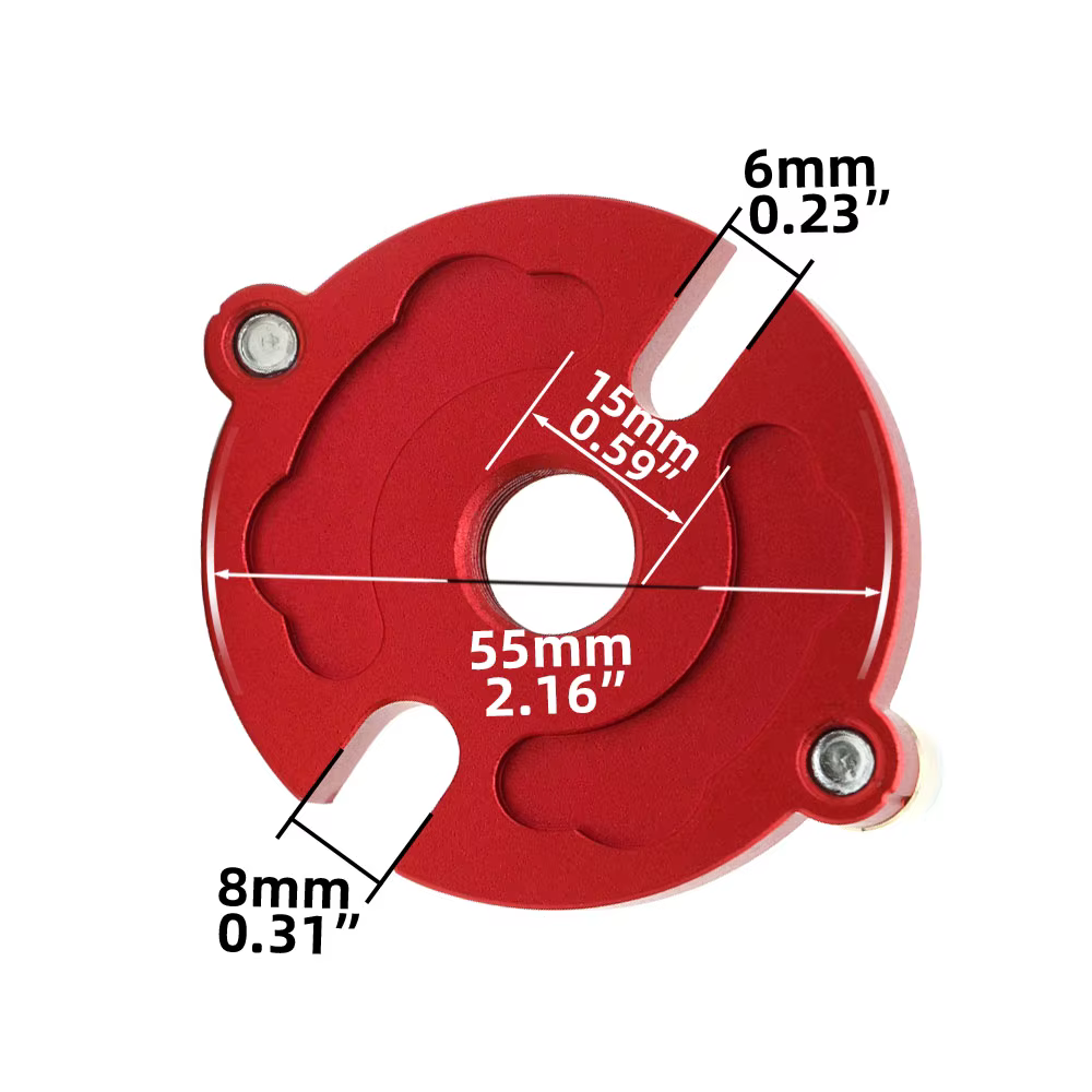 Kit de gabarit de cheville à centrage automatique pour le travail du bois avec bague en acier de 3 à