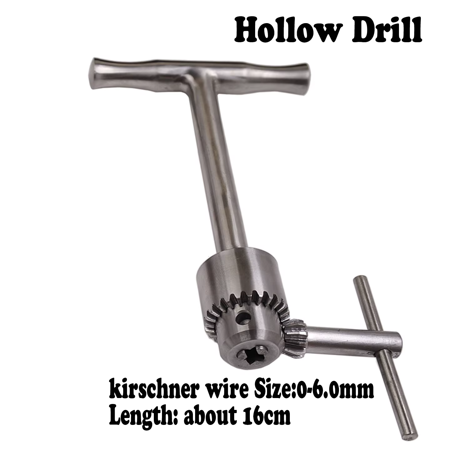 Orth4WD Kirschner Wire Locker Perceuse à main creuse universelle, Perceuse à main, Manche en bois, V