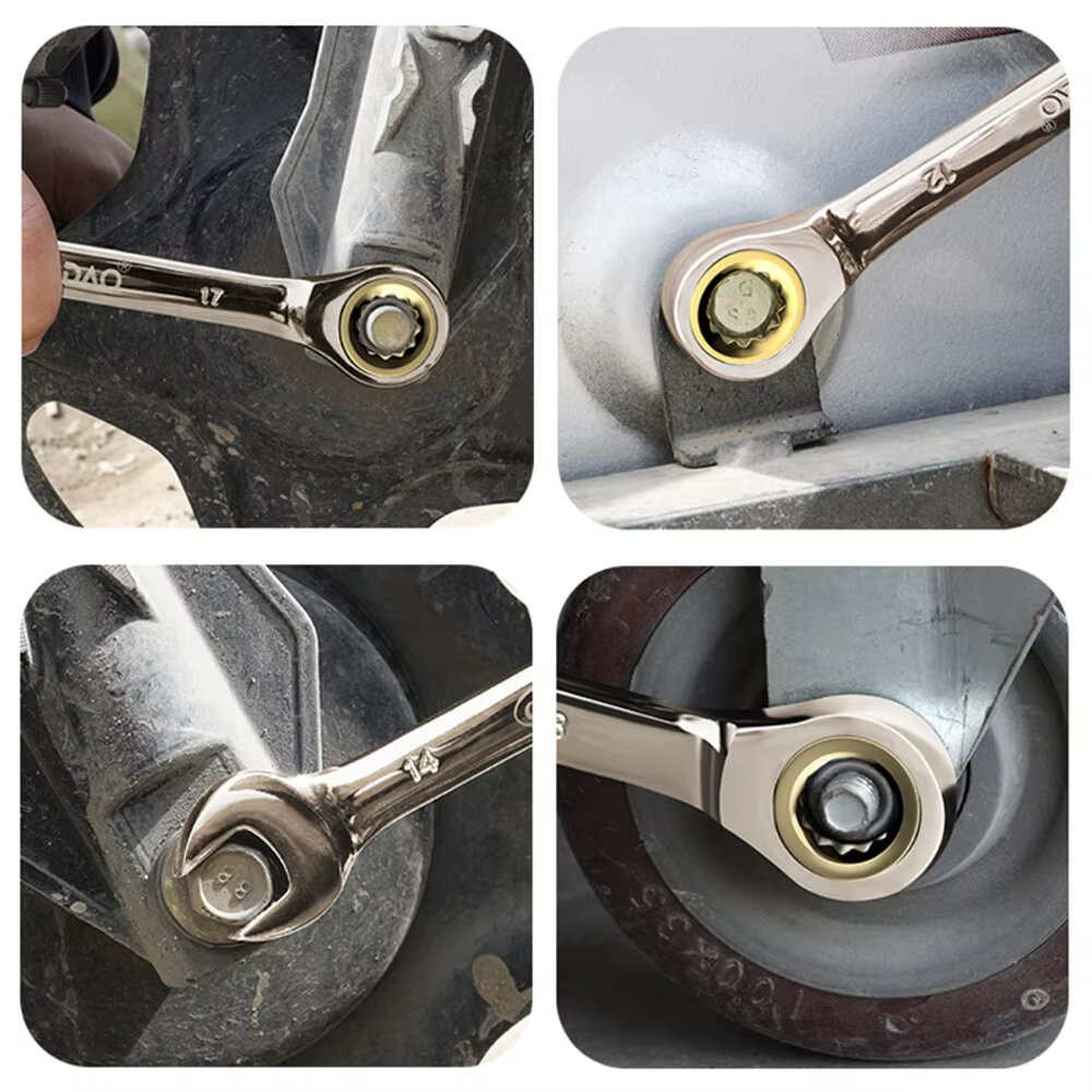 1Pc Clé Flexible D'or Clés À Cliquet Couple Universel Clés pour Voiture Outils De Réparation Métriqu