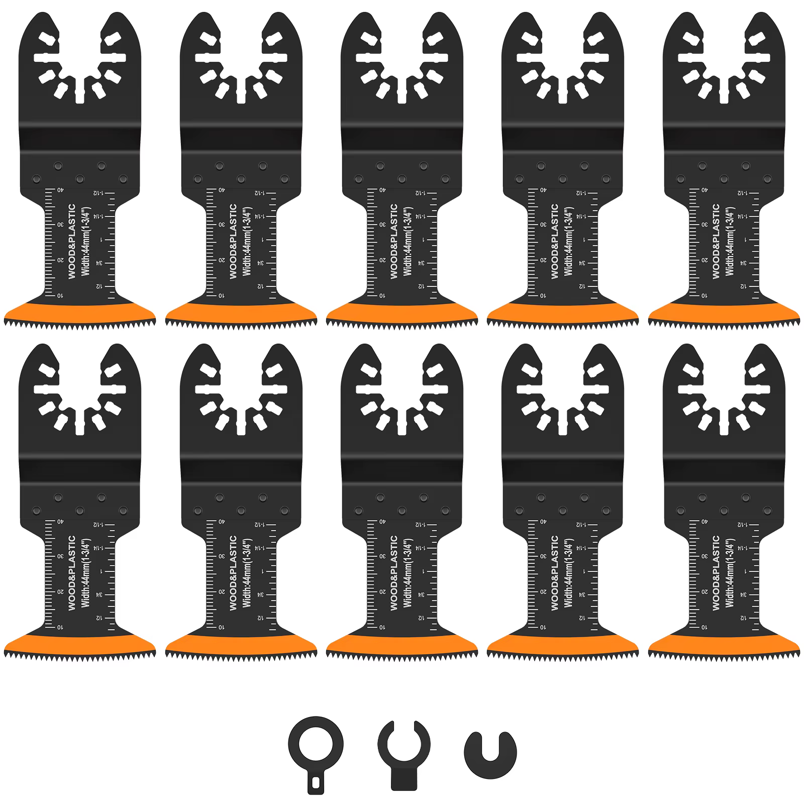 50/10 pièces lames de scie oscillantes 44MM lames multi-outils tranchantes résistantes à l'usure lam