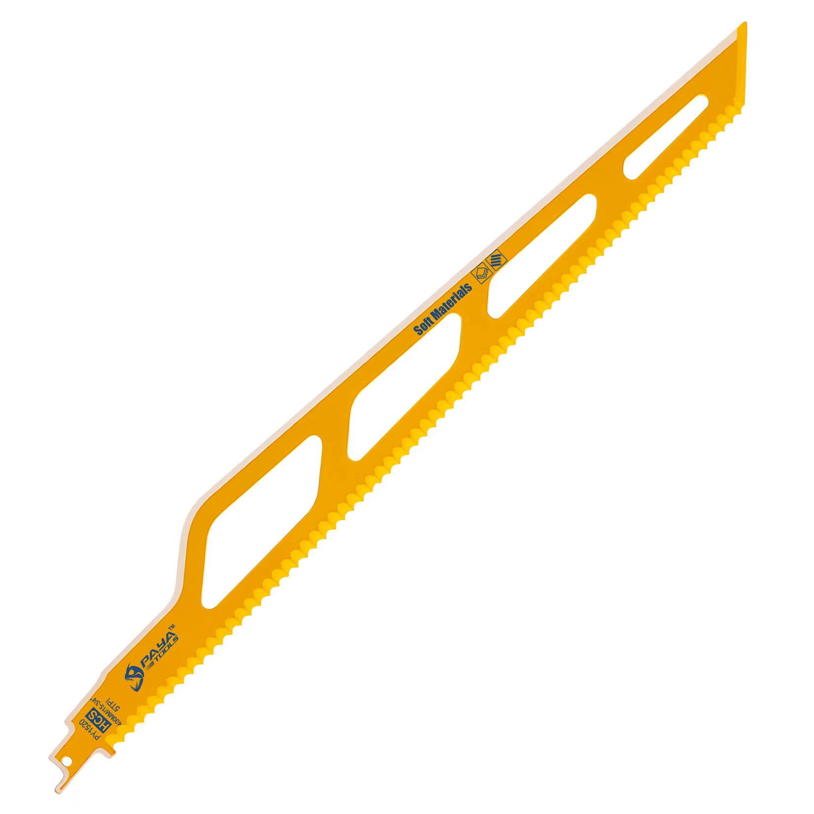 Lame de scie sabre PAYA 16 pouces 400 mm en fibre isolante pour la coupe de matériaux souples et de 