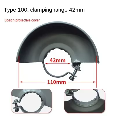 Couvercle de sécurité en métal pour meuleuse d'angle, disque de meulage, protecteur de roue, outil é