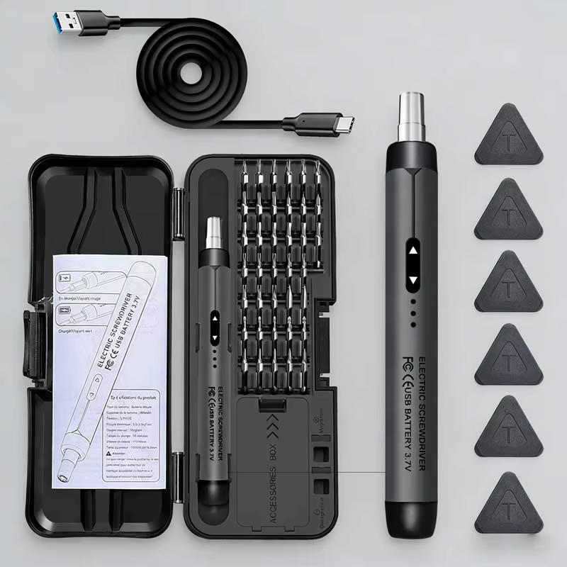 Ensemble de tournevis électrique sans fil rechargeable, kit d'outils électriques de précision, mini 