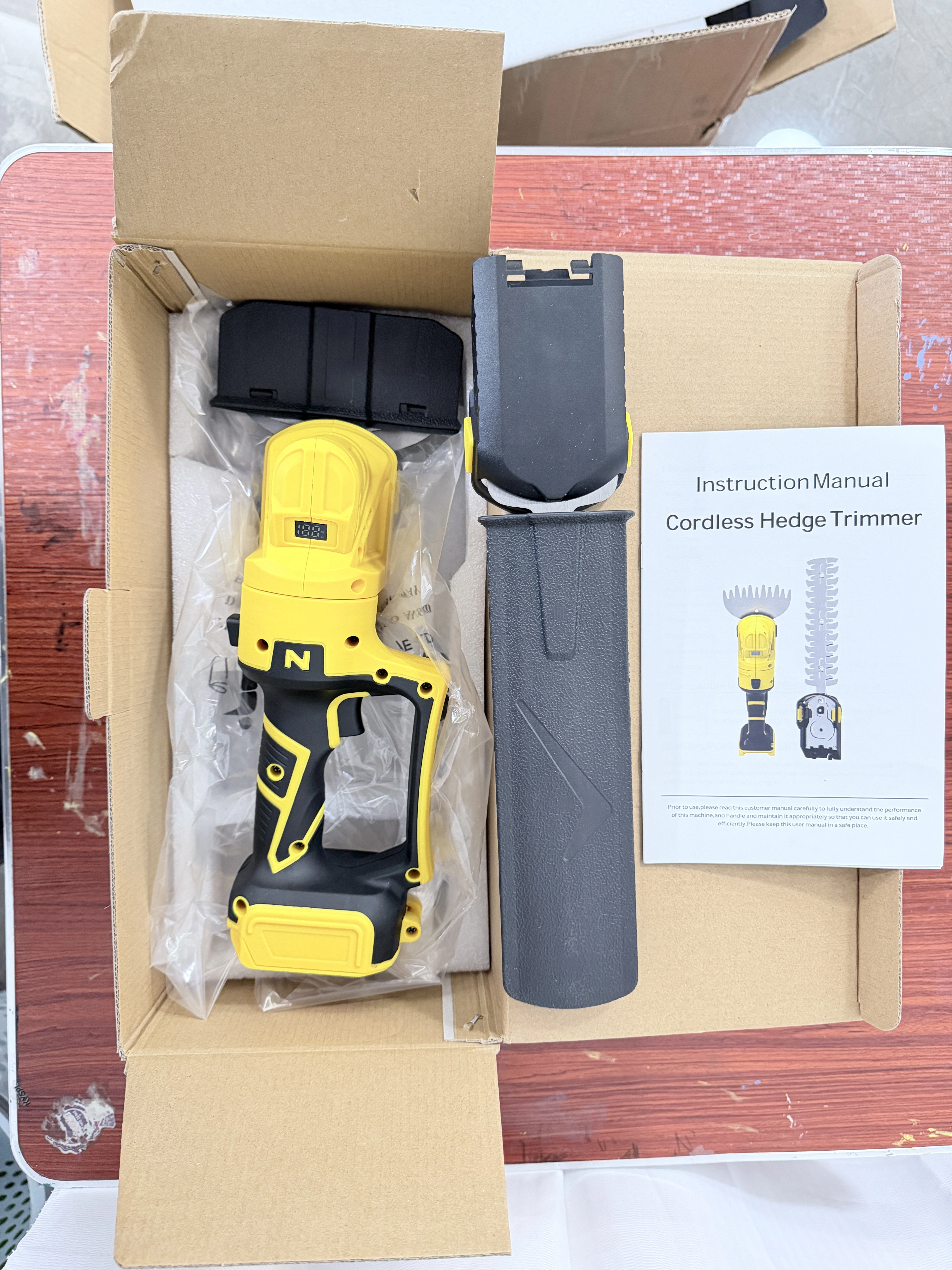 Taille-haie électrique 2 en 1, batterie, sécateur, tondeuse à gazon, outils de jardinage pour batter