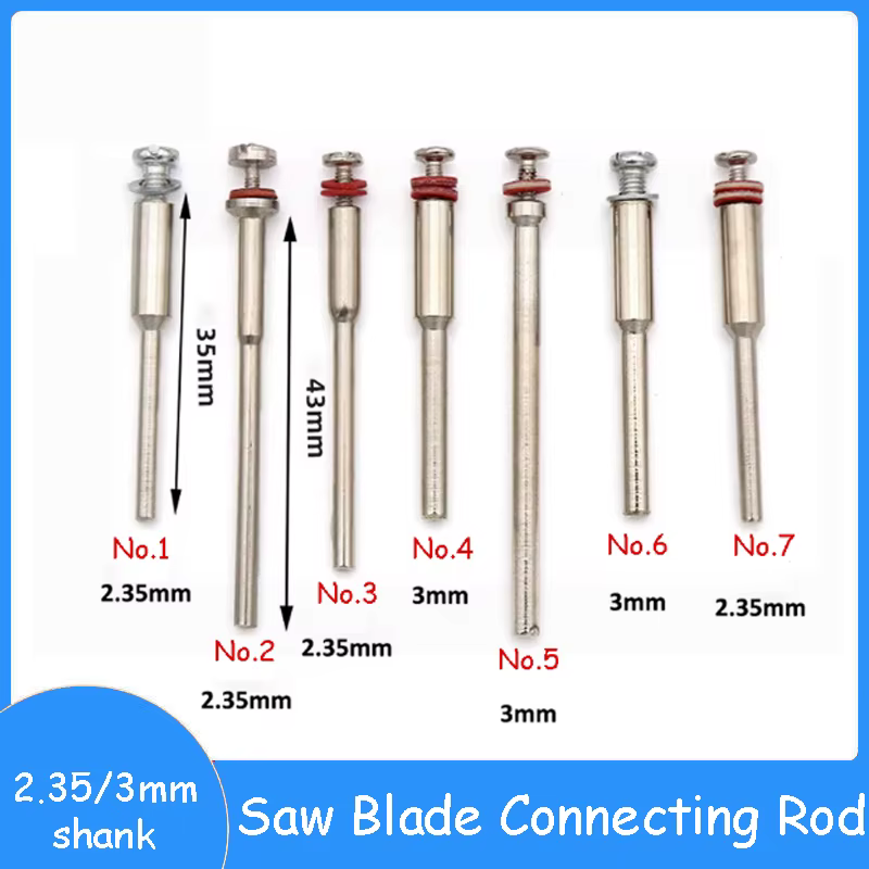 Tige de serrage pour fixation de scie, tige de 2.35/3mm, outil rotatif pour le travail du bois, Mini