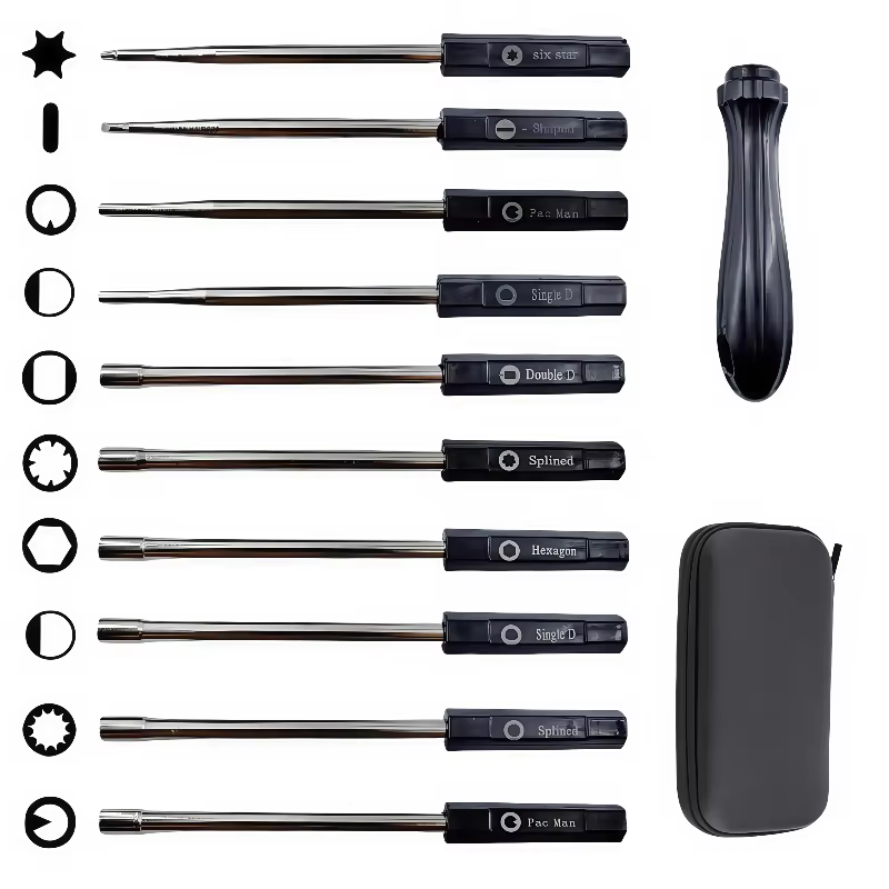 Kit d'outils de réglage du carburateur 10 pièces pour moteurs à 2 temps – Compatible avec les tronço
