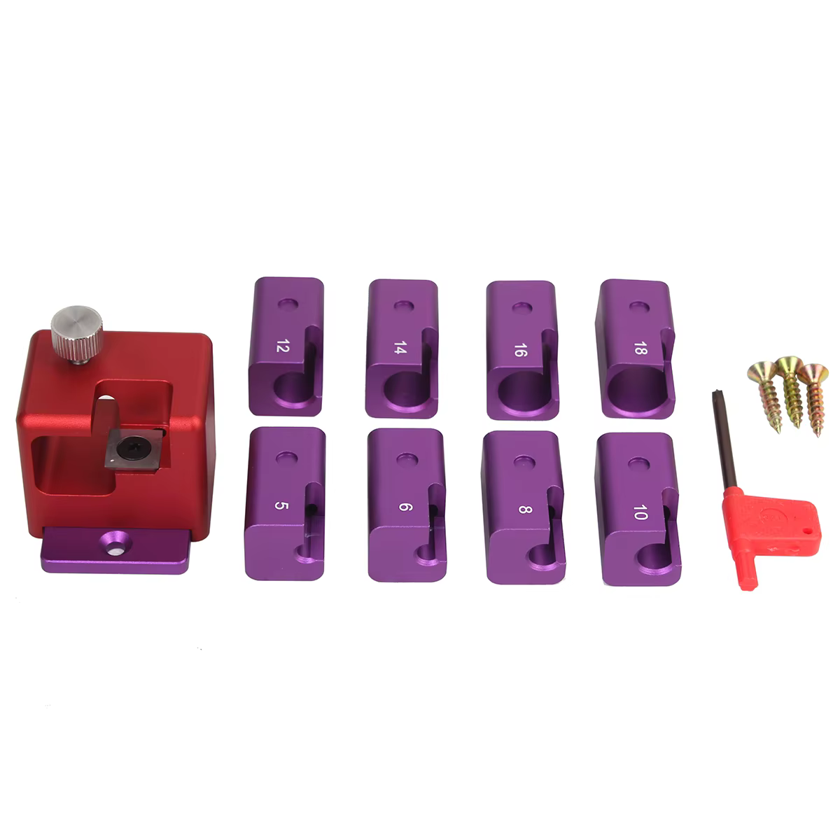 Fabricant de chevilles métrique 5mm-18mm avec 1 pièce de lame en carbure, perceuse électrique, chevi