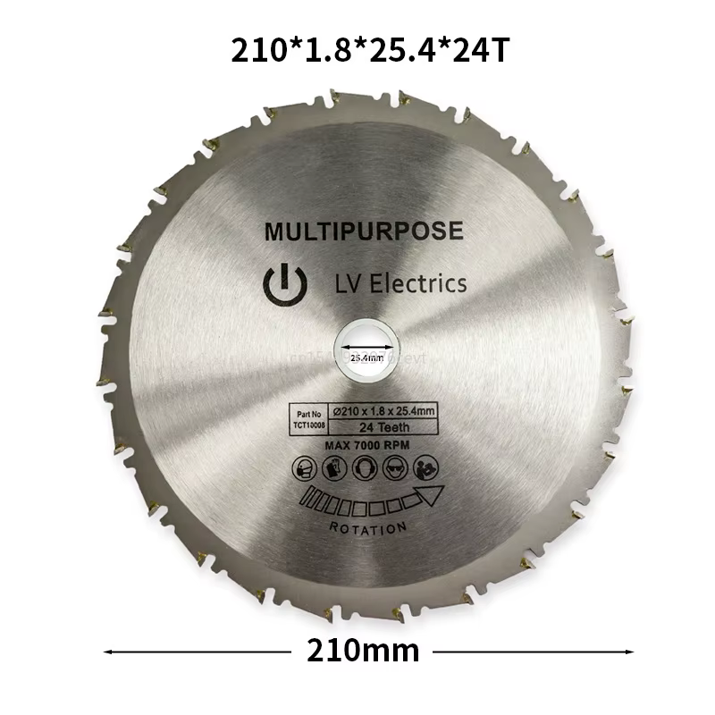 Lame de scie circulaire pour bois et métal Mayitr pour Rage Rage4 RageB, alésage 25,4 mm, Evolution 