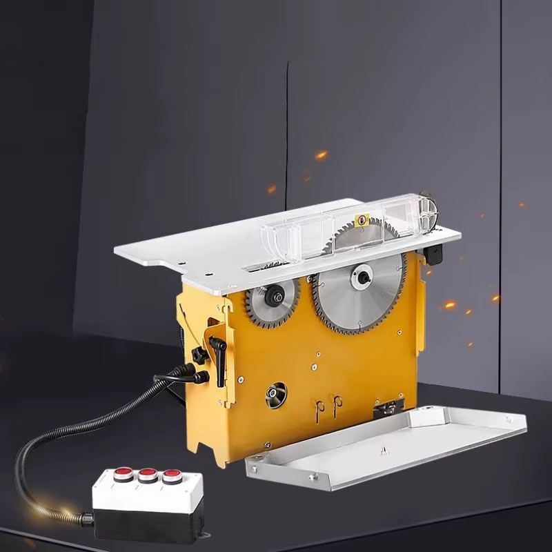 Table de scie électrique Portable pour le travail du bois, 110V/220V, Machine intégrée, sans poussiè