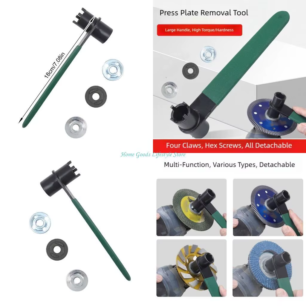 Clé adaptateur retenue poignée ergonomique E74E, pour meuleuse, clé à domicile, outil réparation, ac