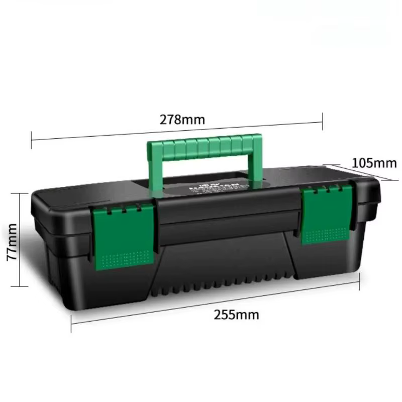 【TO】 Boîte à outils en plastique de 10 pouces, boîte de rangement pour outils de menuiserie, réparat