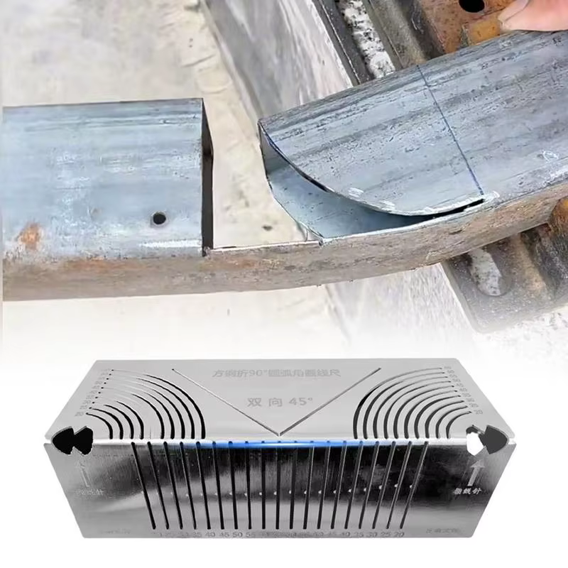 Outil de marquage d'arc d'angle flexible précis, règle de mesure d'angle en alliage d'aluminium, règ