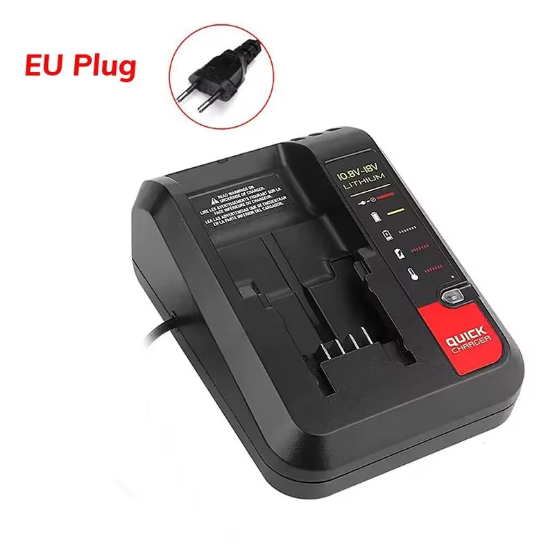 Batterie pour Black & Decker 20V Lader Eddie Ion Oplader, vitation Kabel Stanley 10.8V 14.4V 18V PCC