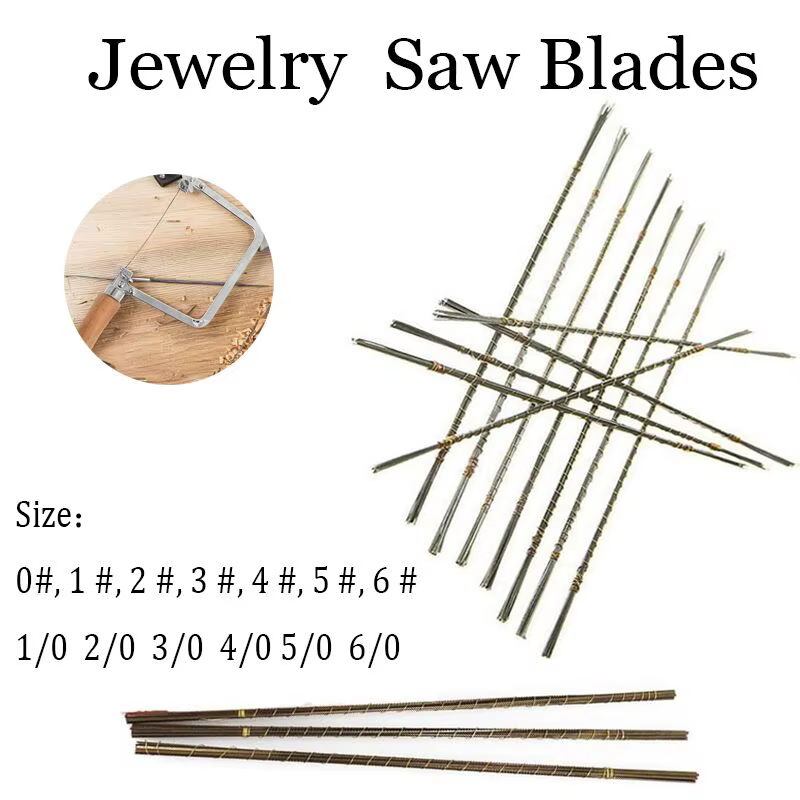 Lames de scie à bijoux pour la coupe du métal/le bois, outils manuels de précision pour l'artisanat,