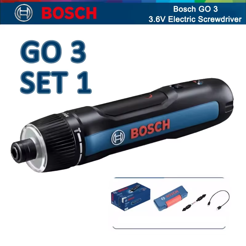 Tournevis électrique intelligent BOSCH GO 3, perceuse sans fil rechargeable, outil électrique multif