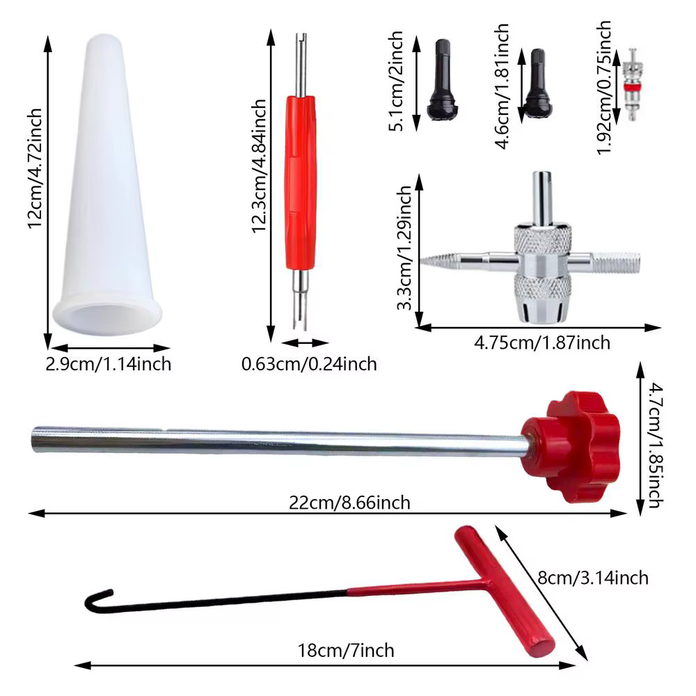 Kit d'outils de Valve de pneu à changement rapide, pour voiture, moto, vélo, remplacement et Install