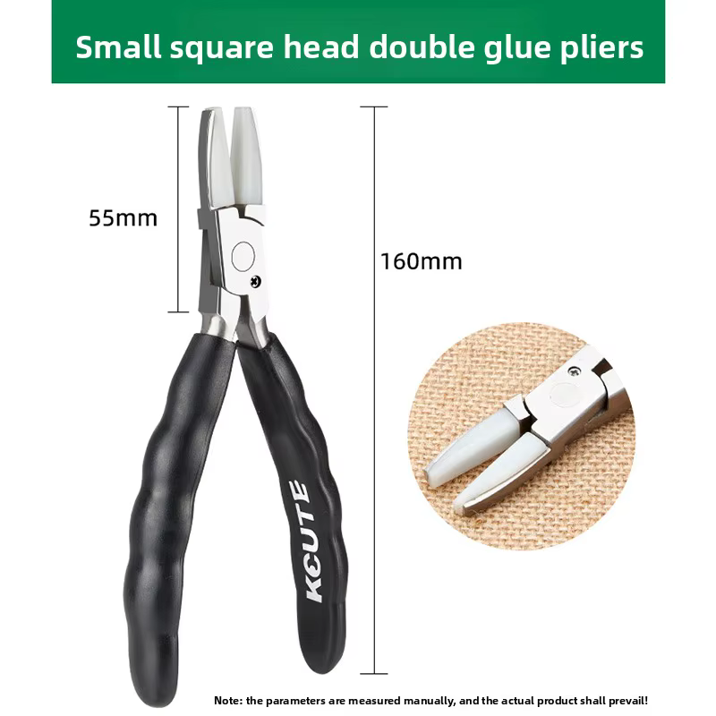 Pince à bijoux professionnelle pince Portable en acier inoxydable pince à bouche pointue en Nylon pi
