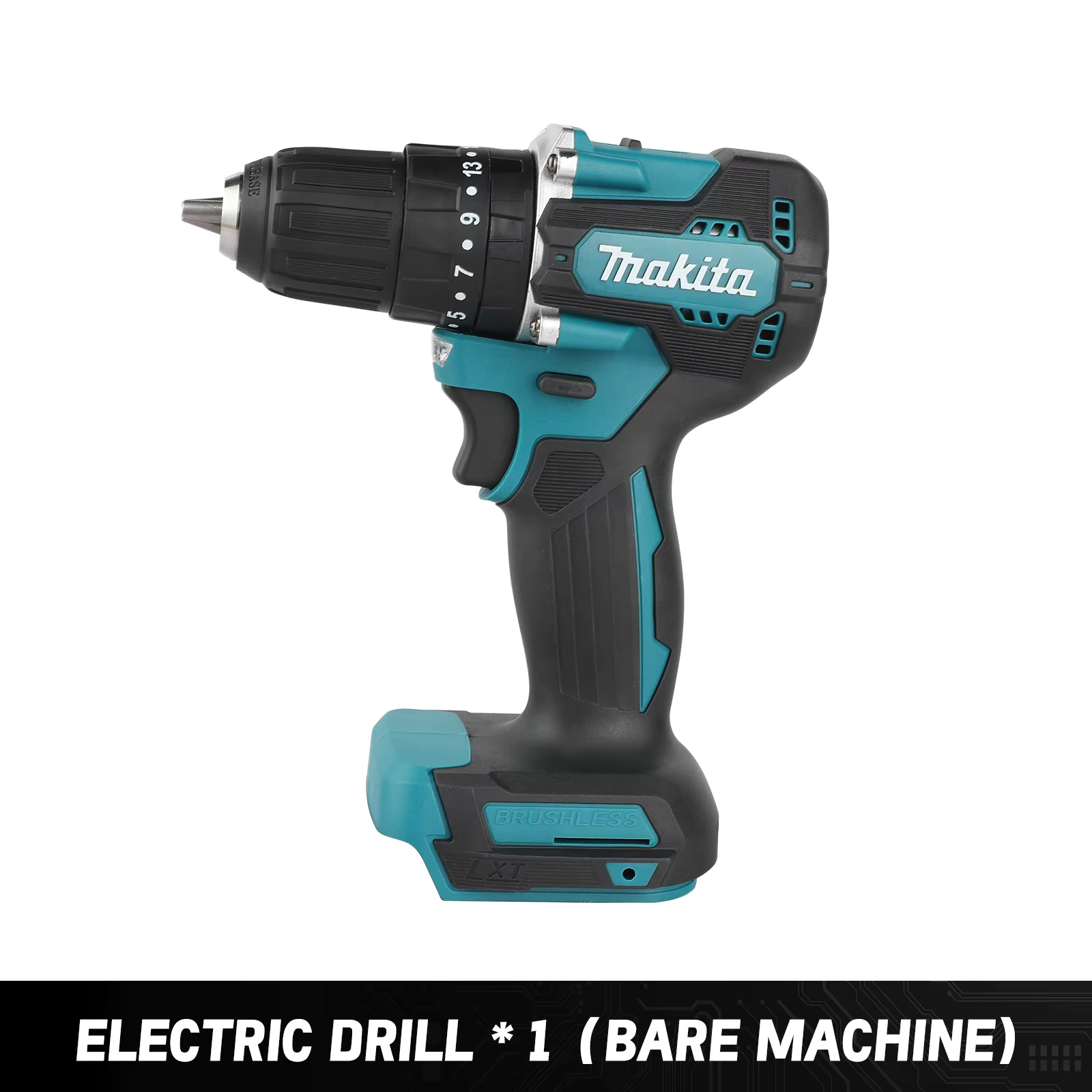Perceuse sans fil multifonction Makita DDF487, 3 modes pour le perçage à plat, le perçage à percussi