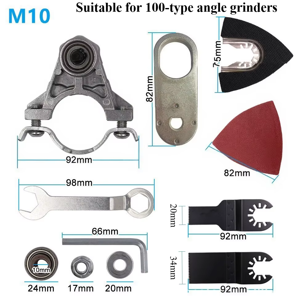 Adaptateur de tête universelle pour meuleuse d'angle, convertisseur de filetage pour outils oscillan