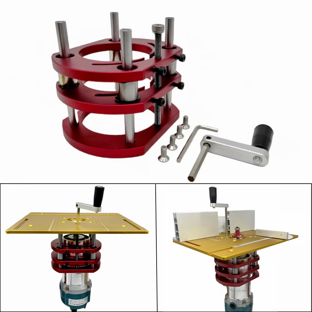 Artificiel évateur de routeur pour moteurs de diamètre 65mm, table de toupie de travail de calcul, p