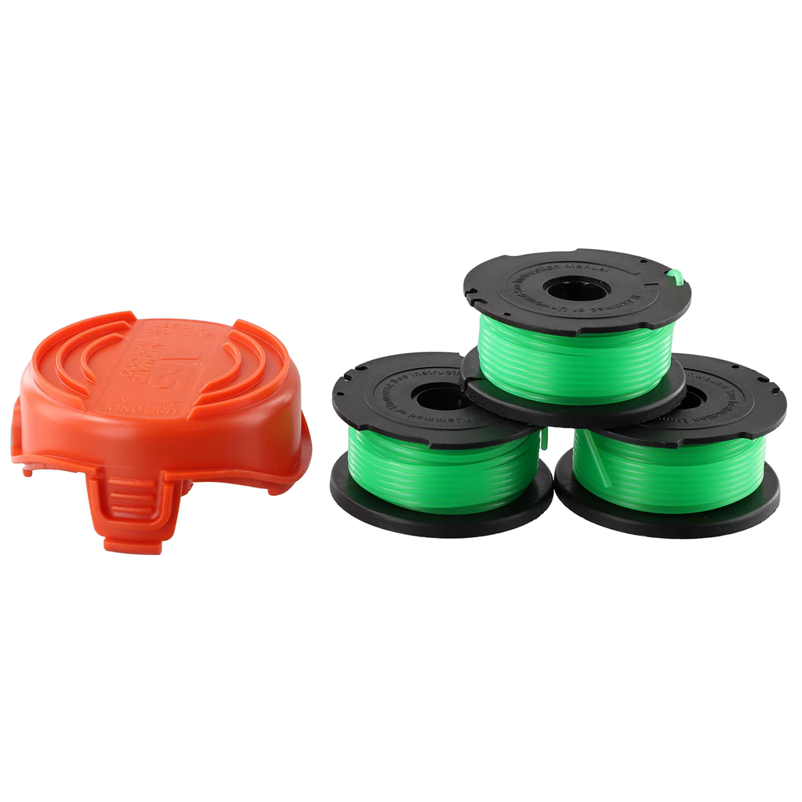 1 * capuchon de bobine + 3 * bobines ligne de bobine de tondeuse + capuchon pour Black & Decker GL70