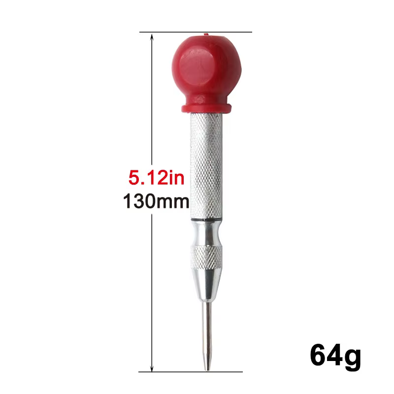 Poinçon central automatique à ressort argenté, brise-vitre, outil pour œillets de verre, pour évacua