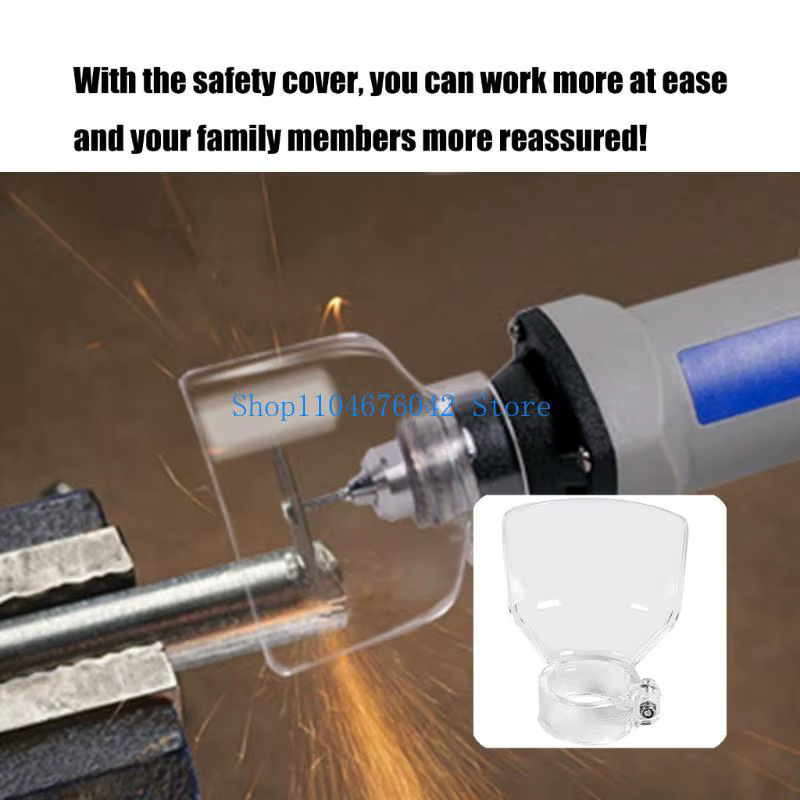Couvercle sécurité 652F, facile à installer, fixation rotative pour meuleuses électriques 36 mm 38 m
