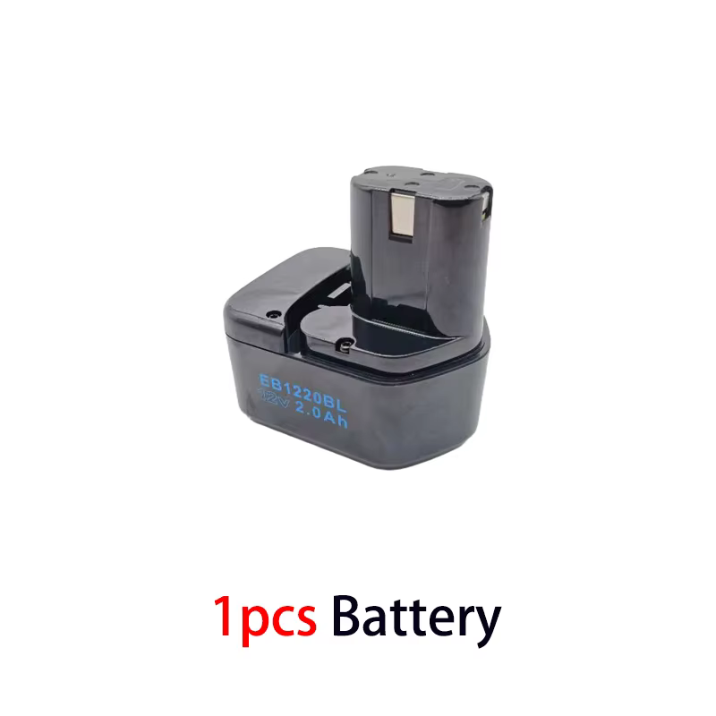 Batterie de remplacement 12V 2Ah pour perceuse sans fil Hitachi EB1220BL EB1214S CD4D DH15DV C5D WR1
