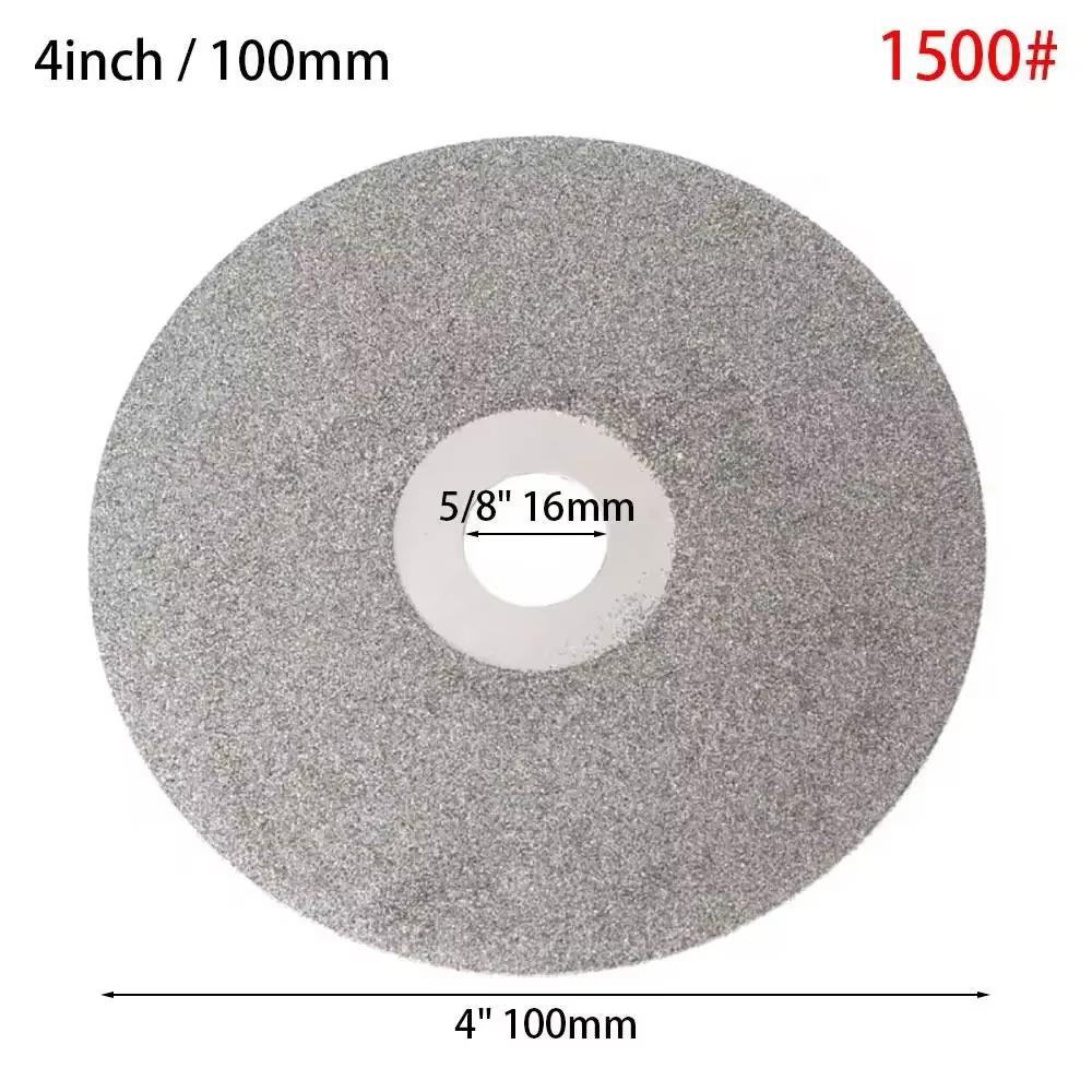 Disque de meulage diamant pour bijoux en pierres précieuses, polissage du verre, tour plat, tampon d