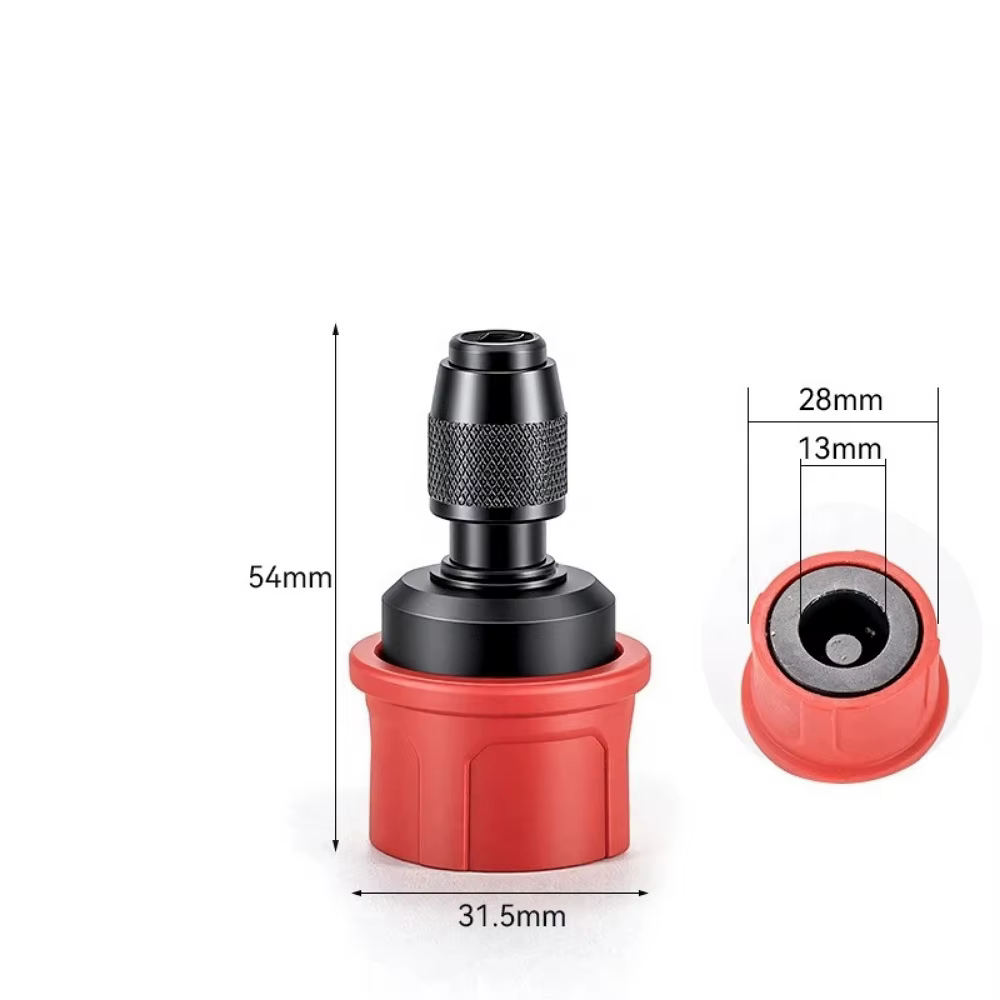 Mandrin de fixation hexagonal 6,35 mm à dégagement rapide pour perceuses électriques sans fil et fil