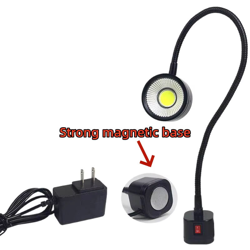 Lampe de travail LED pour machine-outil, commande numérique CNC, éclairage à tuyau magnétique puissa
