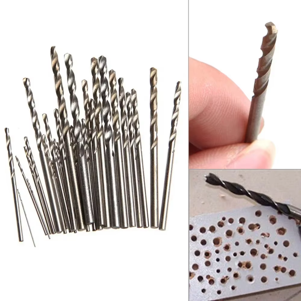 10 pièces Micro HSS forets hélicoïdaux embouts à tarière à tige droite pour perceuse électrique en o