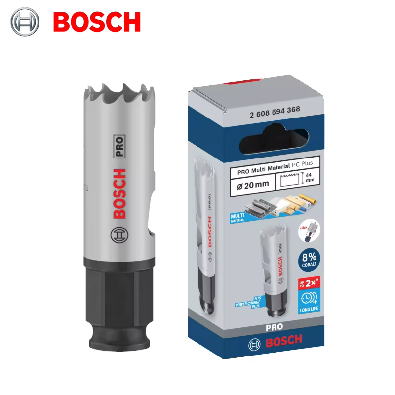 BOSCH 20/38//51/54/60/76/83/92 MM PRO Scie cloche multi-matériaux PC Plus pour perceuses à percussio