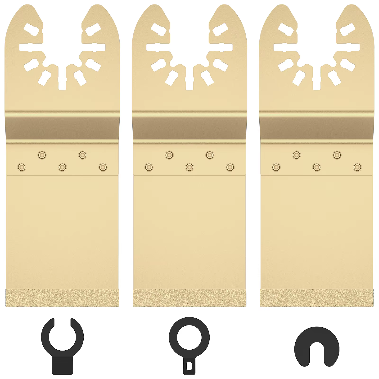 Lames d'outils pour enlever le coulis, 3 pièces, lames d'outils oscillantes en diamant efficaces ave
