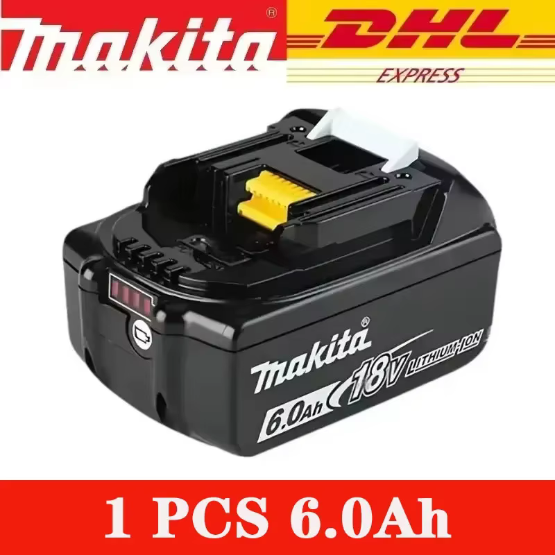 Perceuse à percussion sans fil Makita DDF487 rouge et noire, 18V lithium-ion, haute puissance, visse