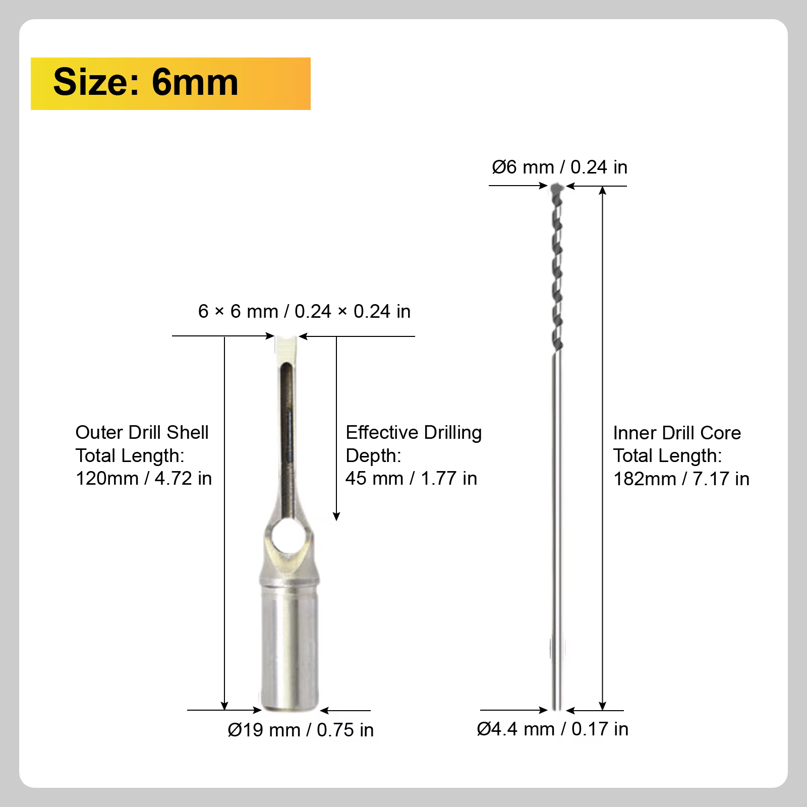 Accessoire mortaiseuse mèche carrée ciseau creux pour bois réglable pour perceuse à colonne 6-12,7 m
