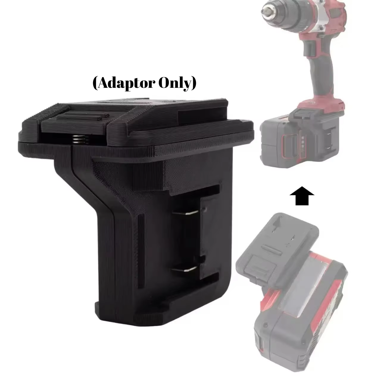 Adaptateur de batterie double pour Parkside pour Milwaukee pour batterie Ozito et outil 18v, par 3Do