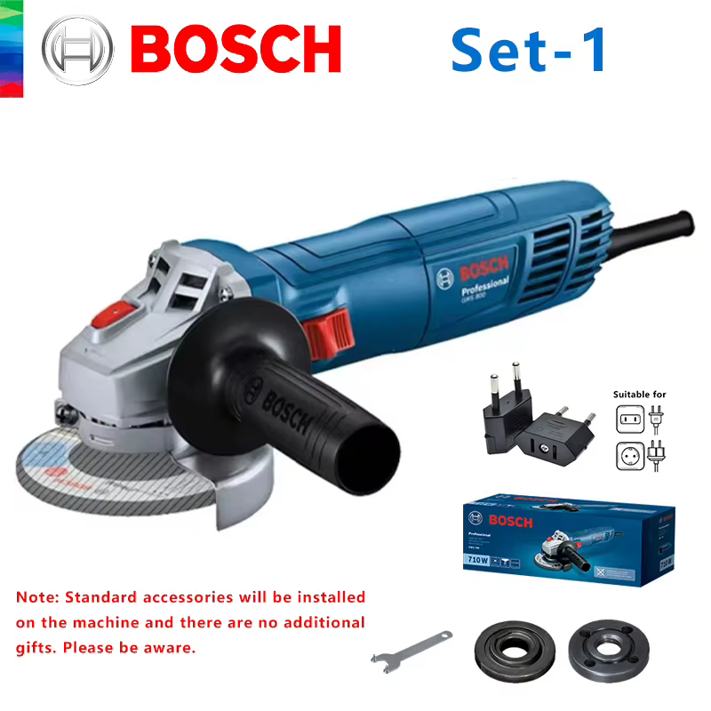 Original BOSCH GWS 800 meuleuse d'angle filaire Portable polisseuse Machines meuleuse brosse profess