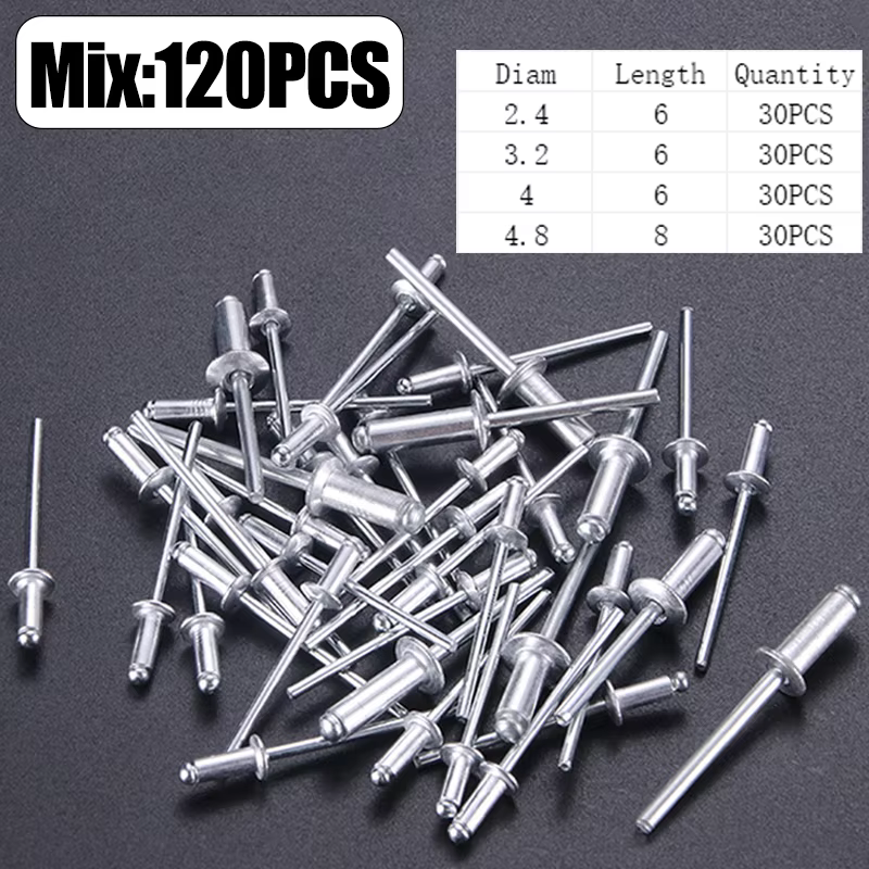 Pistolet à rivets robuste, outils à main, kit de rivets, assortiment de pistolets à rivets, pour bri
